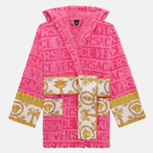Versace Hooded Robe (Pink)